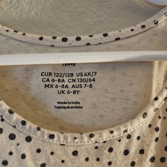 H&M Cream and Black Dotted Kids Dress - Picture 5 of 6
